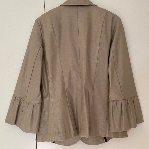 Veste beige légèrement lustrée, très chic - Picture 5 of 5